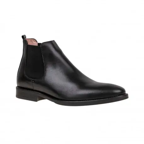 Botines Chelsea de Piel para Hombre con Elásticos Laterales - 5410