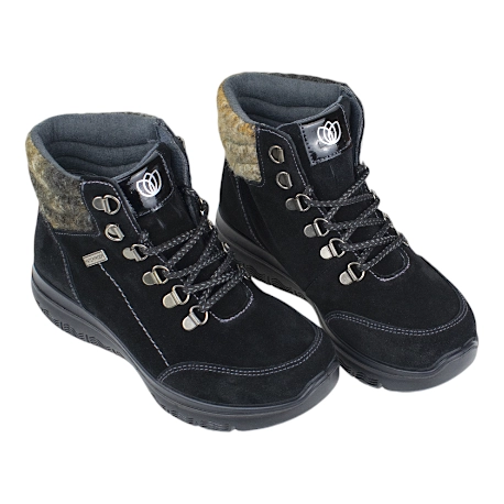 Botas de serraje con membrana impermeable y cordones  - Laura Azaña LA26602SE-W