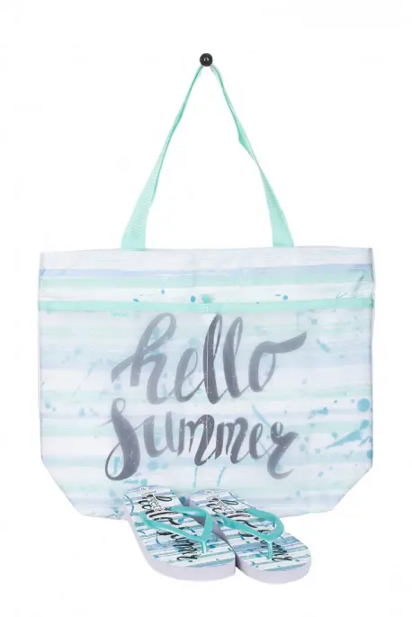 Sandalia Mas Bolso Mujer Playa Estampado Lovett k02010
