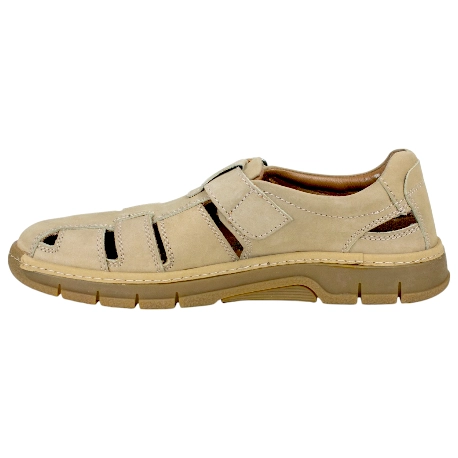 Sandalia Luisetti Piel Hombre Nobuck velcro 38600NO