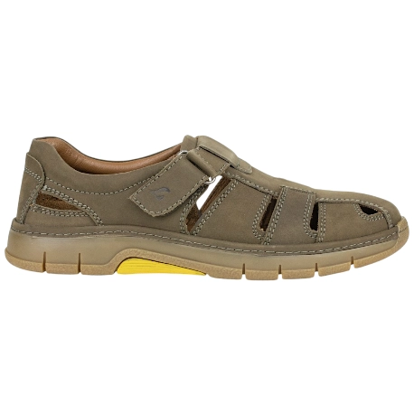 Sandalia Luisetti Piel Hombre Nobuck velcro 38600NO