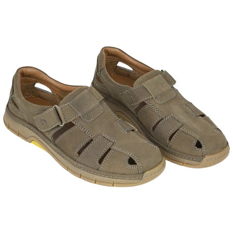 Sandalia Luisetti Piel Hombre Nobuck velcro 38600NO