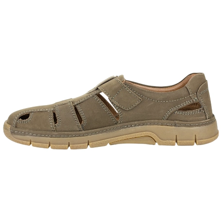 Sandalia Luisetti Piel Hombre Nobuck velcro 38600NO
