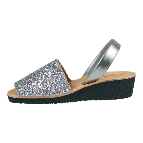 Menorquinas cuña Glitter Mujer 562
