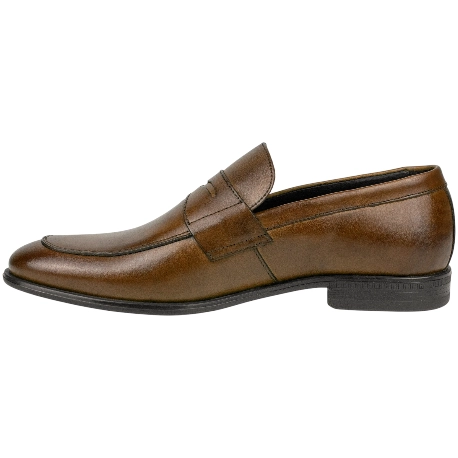 Mocasín Hombre Elegante Piel Marrón Plano Innova Shoes 504