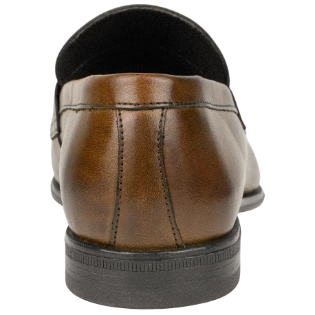Mocasín Hombre Elegante Piel Marrón Plano Innova Shoes 504