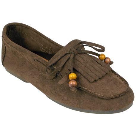 Mocasín Mujer flecos Plano Marquiiz 1501