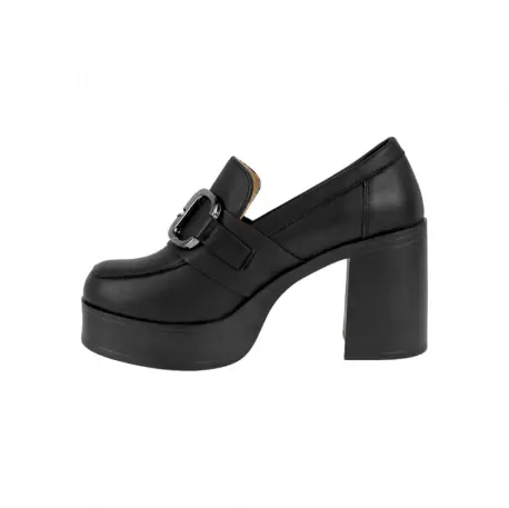 Zapato Tacon Ancho y Plataforma con Estribo Mustang 54031