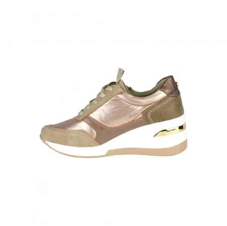 Deportivo Mujer Plomo y Taupe de Cuña y Cremallera Lateral Mysoft 23M537