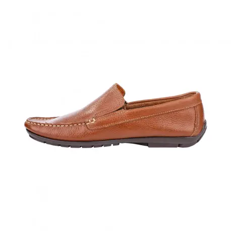 Mocasines Piel Negro Marrón Hombre Cosido Nel Di 7901