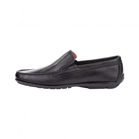 Mocasines Piel Negro Marrón Hombre Cosido Nel Di 7901