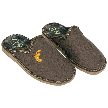 Pantuflas Hombre Invierno Marron Suela ligera Pisable 782 Talla 39