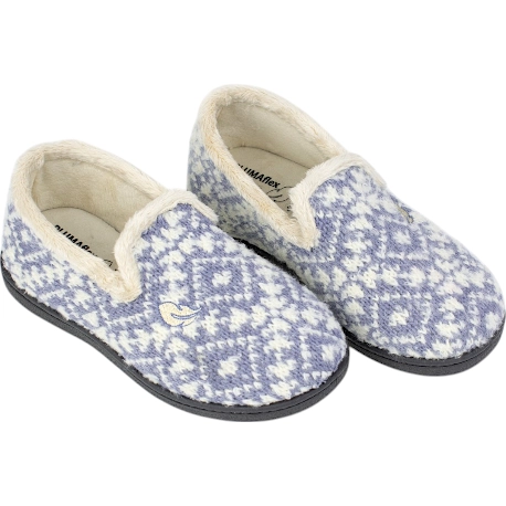 Zapatilla Casa Mujer Invierno Cerrada Lana Plumaflex 12030