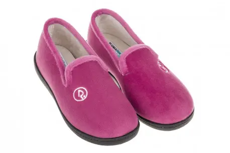 Zapatillas de Andar por Casa Super Comodas Invierno Cerradas Azul Rosa Fucsia Beis Azul Marino Plumaflex 12202