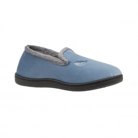 Pantuflas de Mujer Invierno Cerradas azul rosa azul marino fucsia negro gris verde violeta Vivo Color Plumaflex 12203
