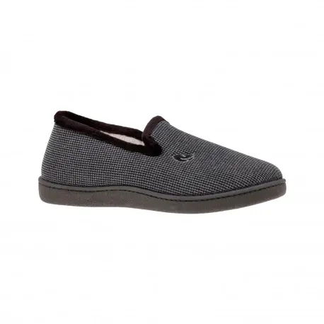 Zapatillas de Estar por Casa Hombre Invierno Cerradas Pana Londres marrón gris y azul marino Plumaflex 12249
