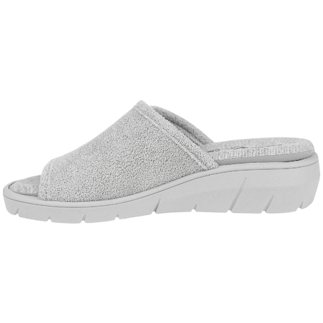 Zapatilla Casa Mujer Verano Pala Abierta Velcro Cuña Plumaflex 14511