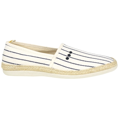 Alpargatas Hombre Beis con Estampado de Rayas Azules - Potomac 540
