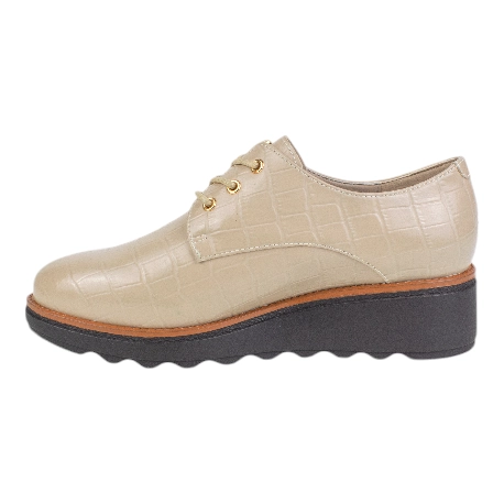 zapatos con cuña en piel coco - ReNature 27828