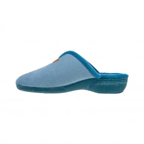 Pantuflas para Mujer Invierno Abiertas Cuña Azul Marino Rosa y Azul Roal 700