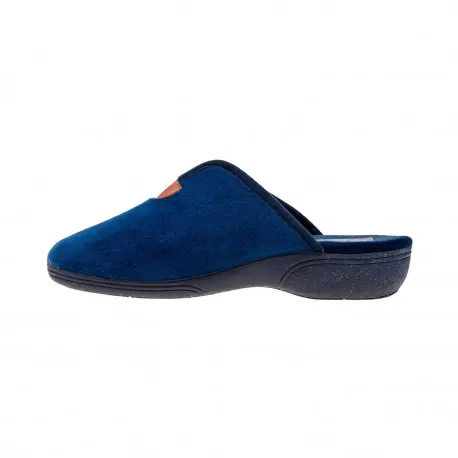 Pantuflas para Mujer Invierno Abiertas Cuña Azul Marino Rosa y Azul Roal 700