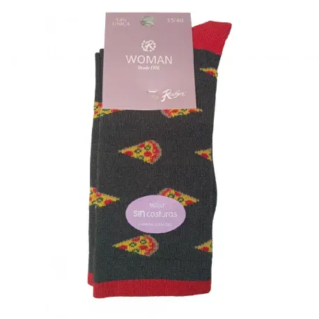 Calcetin Mujer Fantasía Modal Sin Costuras Rodfer R6171L 