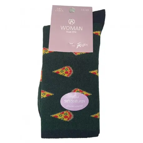 Calcetin Mujer Fantasía Modal Sin Costuras Rodfer R6171L 