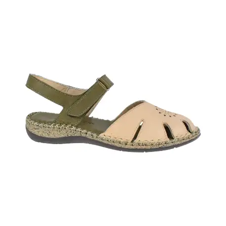 Sandalia Piel Semi Cerrada Plantilla Confort Vicmart 757-16