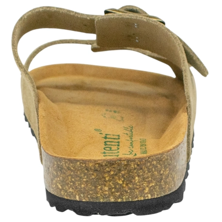 Sandalia Bio Doble Hebilla Piel Serraje Autenti 3195