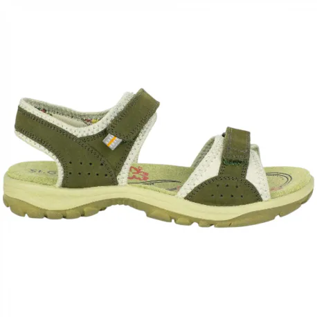 Sandalia Trekking Mujer Plana Piel Verde St. Gallen Genil 