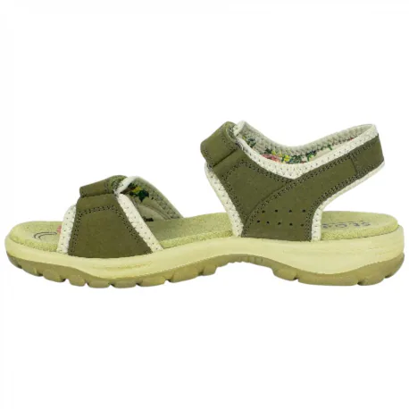 Sandalia Trekking Mujer Plana Piel Verde St. Gallen Genil 