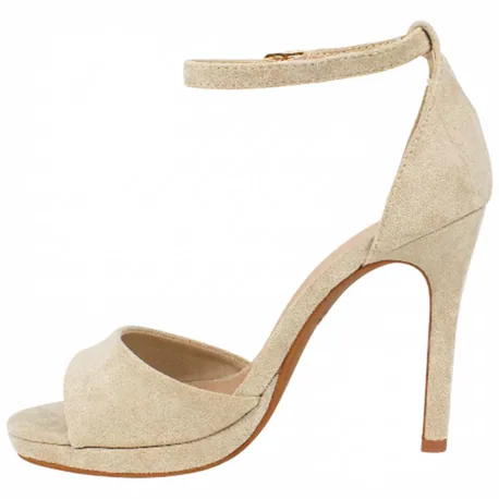 Sandalia Beis Tacón Alto Pulsera Plataforma Ideal Shoes 2858