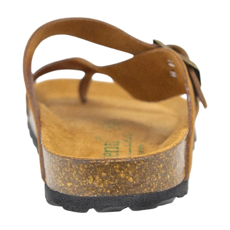 Sandalias Bio de Piel Serraje para Hombre Estilo Dedo - Autenti 4248