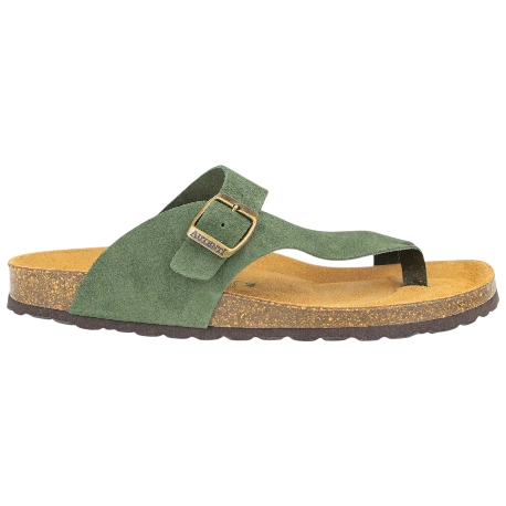 Sandalias Bio de Piel Serraje para Hombre Estilo Dedo - Autenti 4248