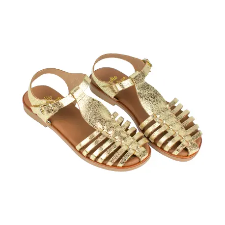 Sandalia Cangrejera Plana Piel Studio Scarpe SN34329