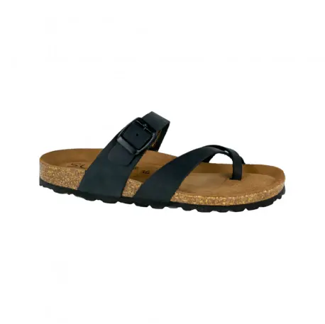 Sandalias Blanco Marron Negro Plomo Verde Hebilla Dedo Piso Fino Suver 520012
