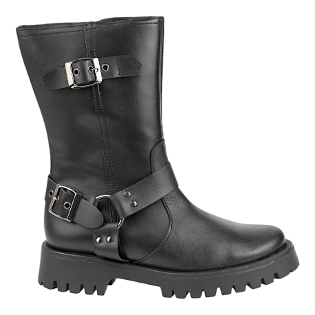 Botas Moteras Mujer Media Caña de Piel - Tekila 16NE