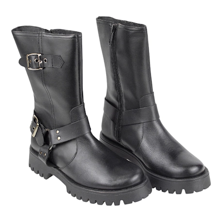 Botas Moteras Mujer Media Caña de Piel - Tekila 16NE