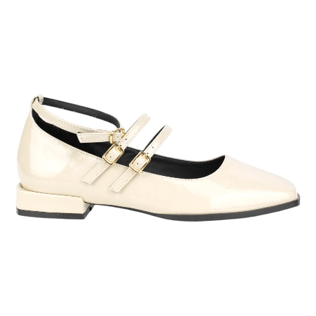 Merceditas Mujer Charol Beige en Piel Top3Top3 SA24680