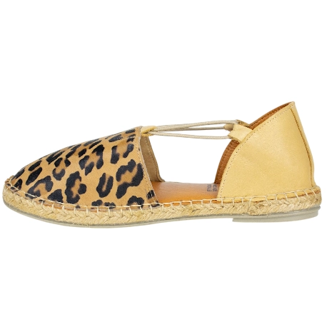 Sandalias planas Mujer Leopardo Piel Top3 SR25477