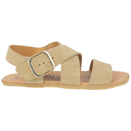 Sandalias Barefoot Mujer Piel Serraje Beis - Vivant v-9100
