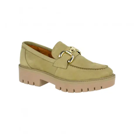 Mocasín Nobuck Estribo Metálico Piso Track Wikers E-137