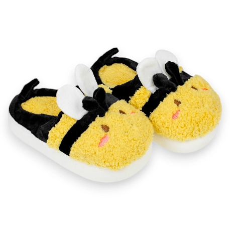 Pantufla Mujer Invierno Abierta Abejas D006btmf