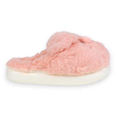 Pantufla Mujer Invierno abierta Cerdito D006btppz Rosa