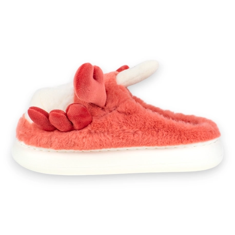 Pantufla Mujer Invierno Abierta Cangrejo D006ltpx