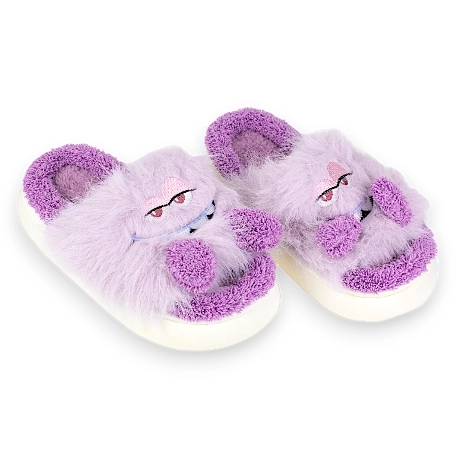 Pantufla Mujer Invierno Abierta Monstruo