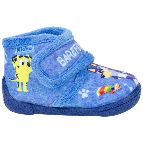 Zapatilla de Casa Barefoot Niño Dibujos Azul Michu 2643