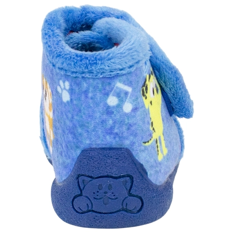 Zapatilla de Casa Barefoot Niño Dibujos Azul Michu 2643