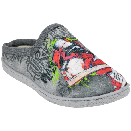 Zapatilla Descalza Gris Plana Basket One Plumaflex 12340