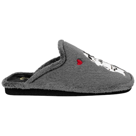 Zapatilla Descalza Gris Suela Parquet Plana Mi Imperio Eres Tú Costa E3834-B36